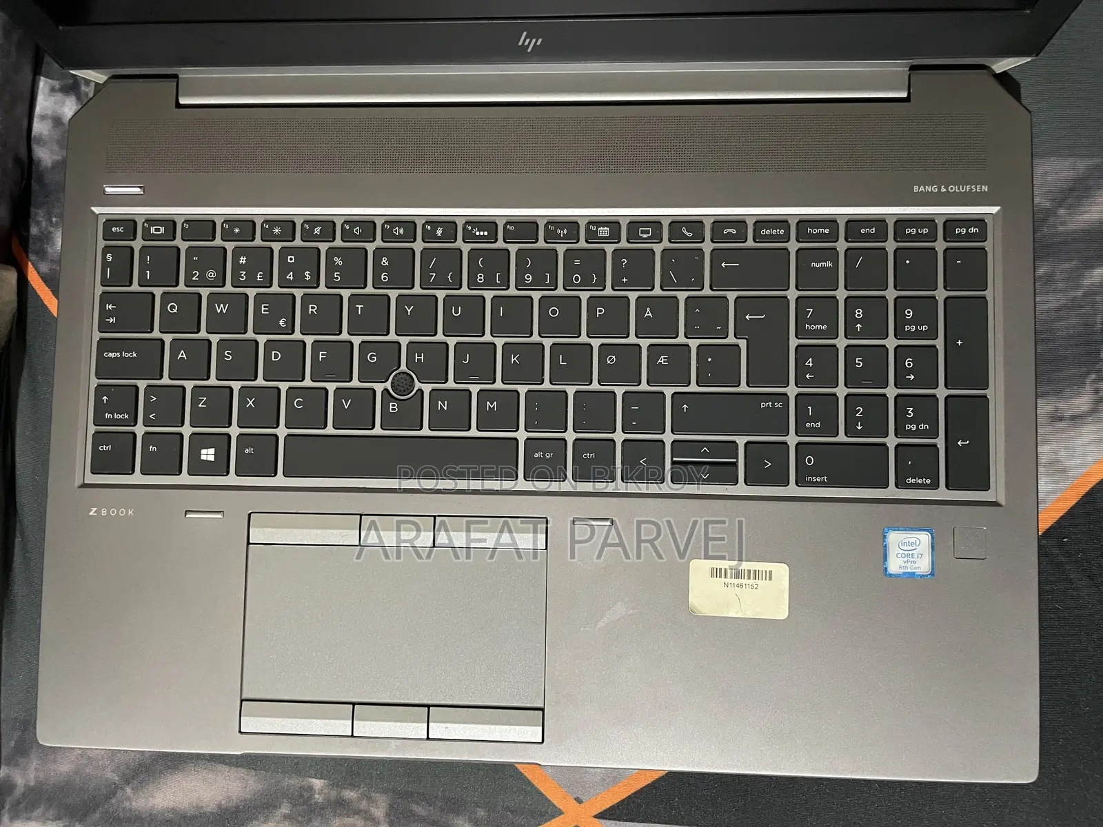 Laptop HP ZBook 15 G5 16GB Intel Core i7 SSD 512GB
