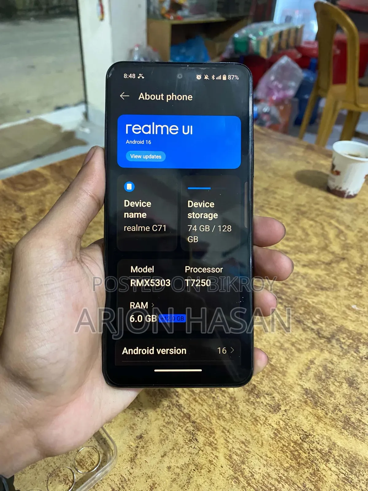 New Realme C71 128 GB Gray