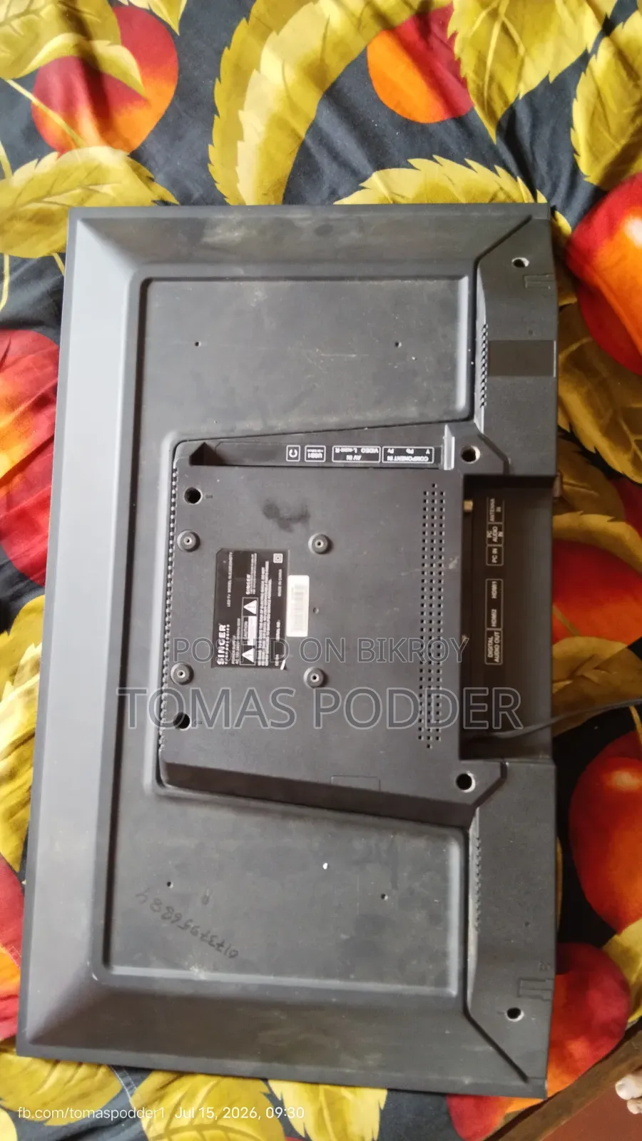 Singer TV Panel Broken