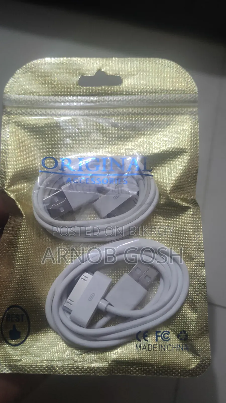 30 Pin USB Cable for iPhone 4/4s/iPod 2,3 (4pcs)