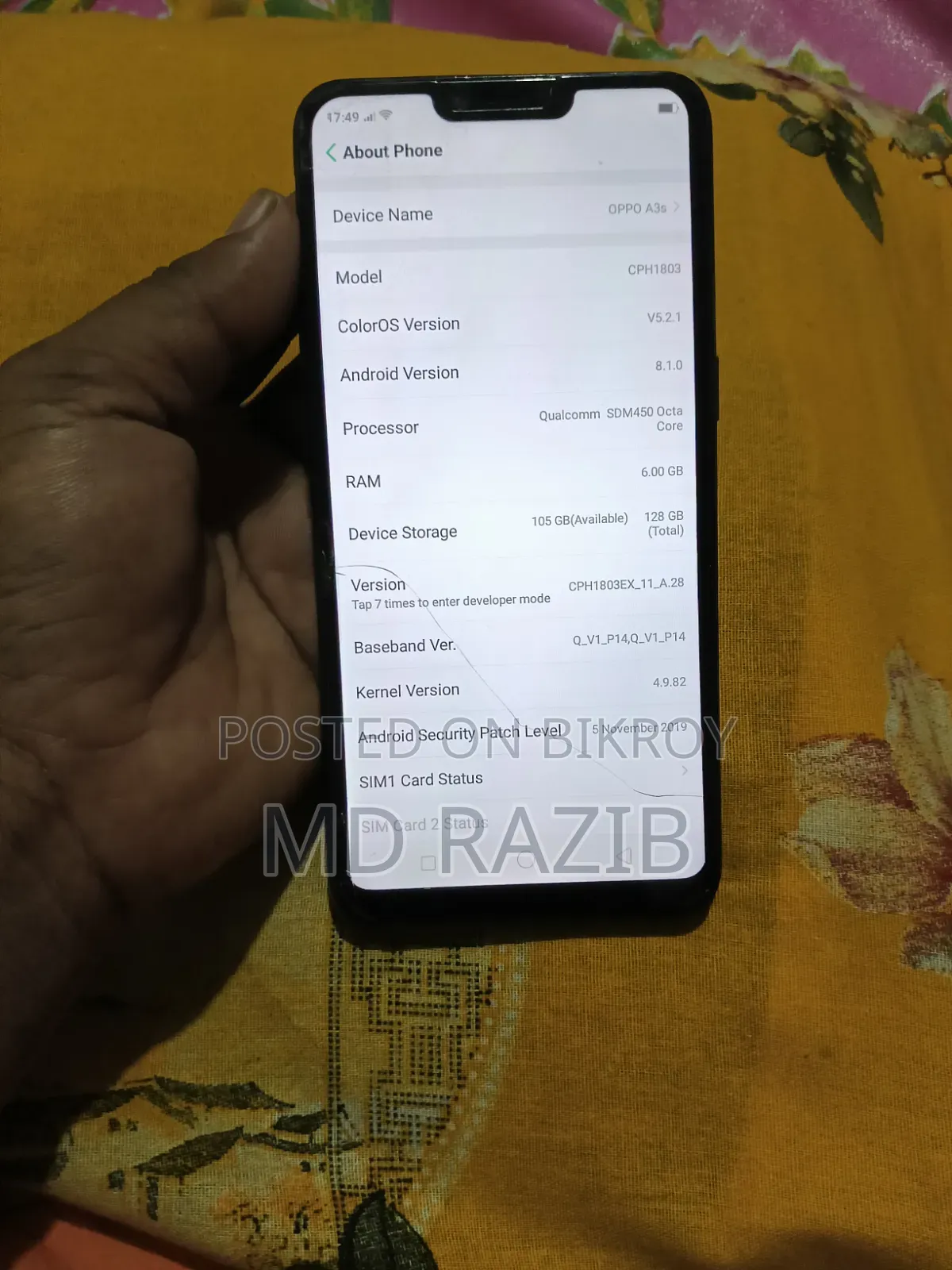 Oppo A3s 256 GB Black