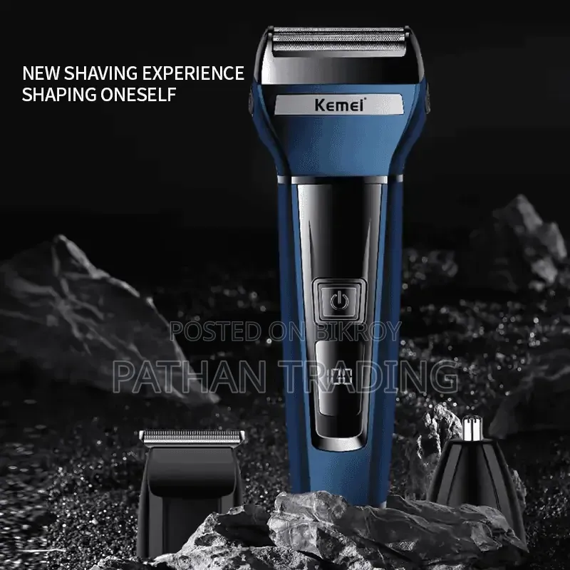Kemei KM-6541 3 in 1 Trimmer Rechargeable Grooming Kit