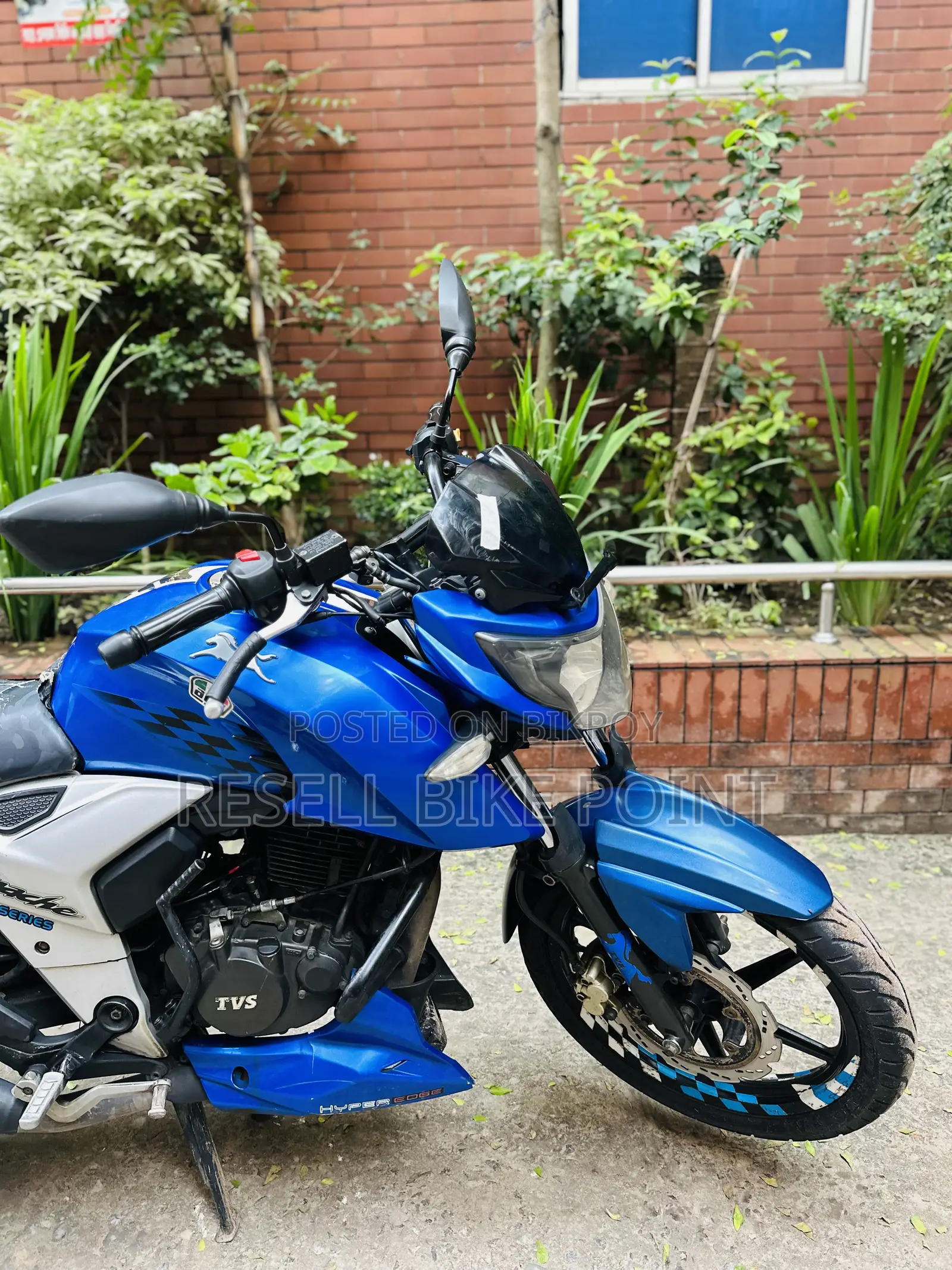 TVS Apache 160 4V 2019 Blue
