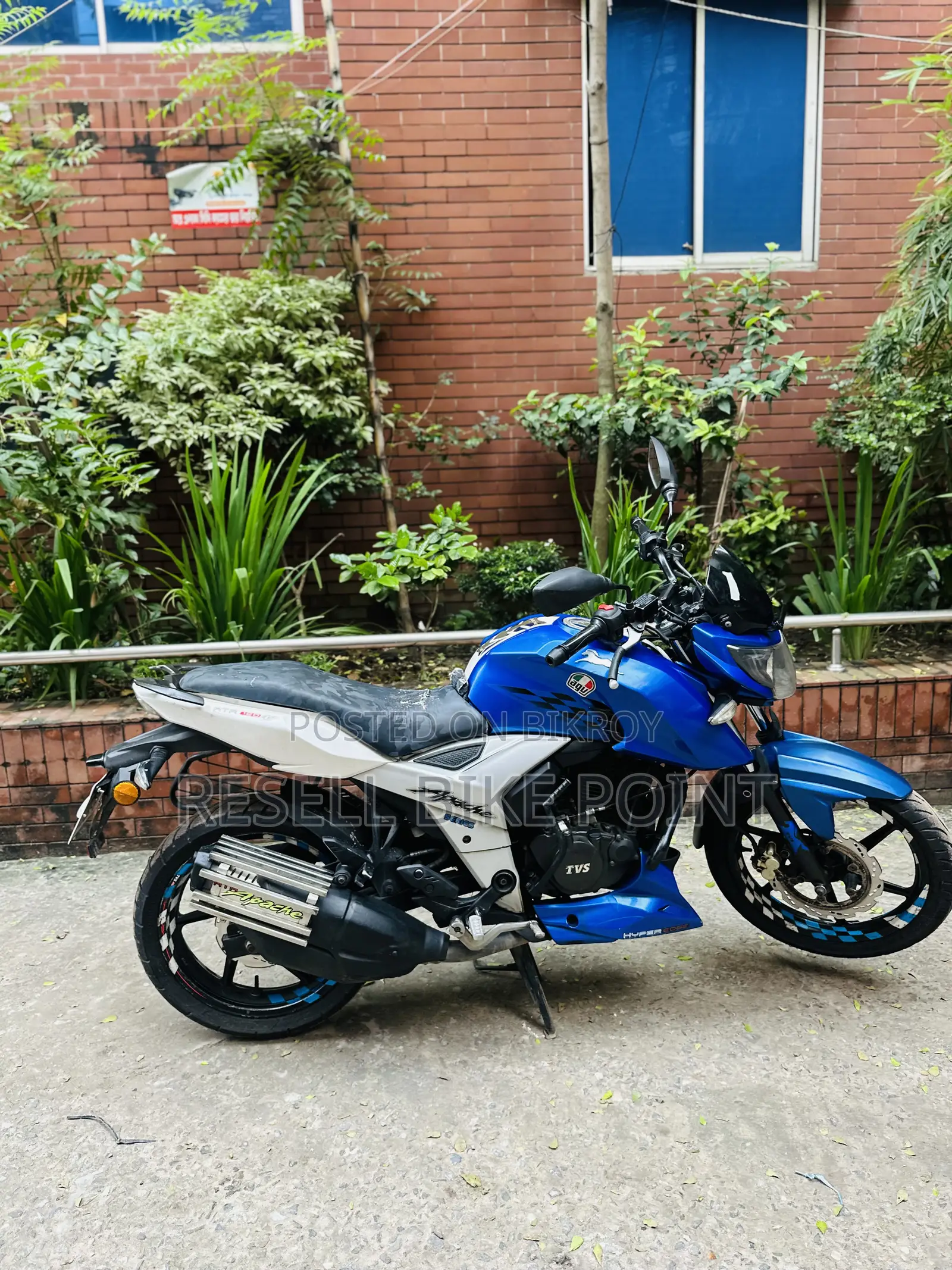TVS Apache 160 4V 2019 Blue