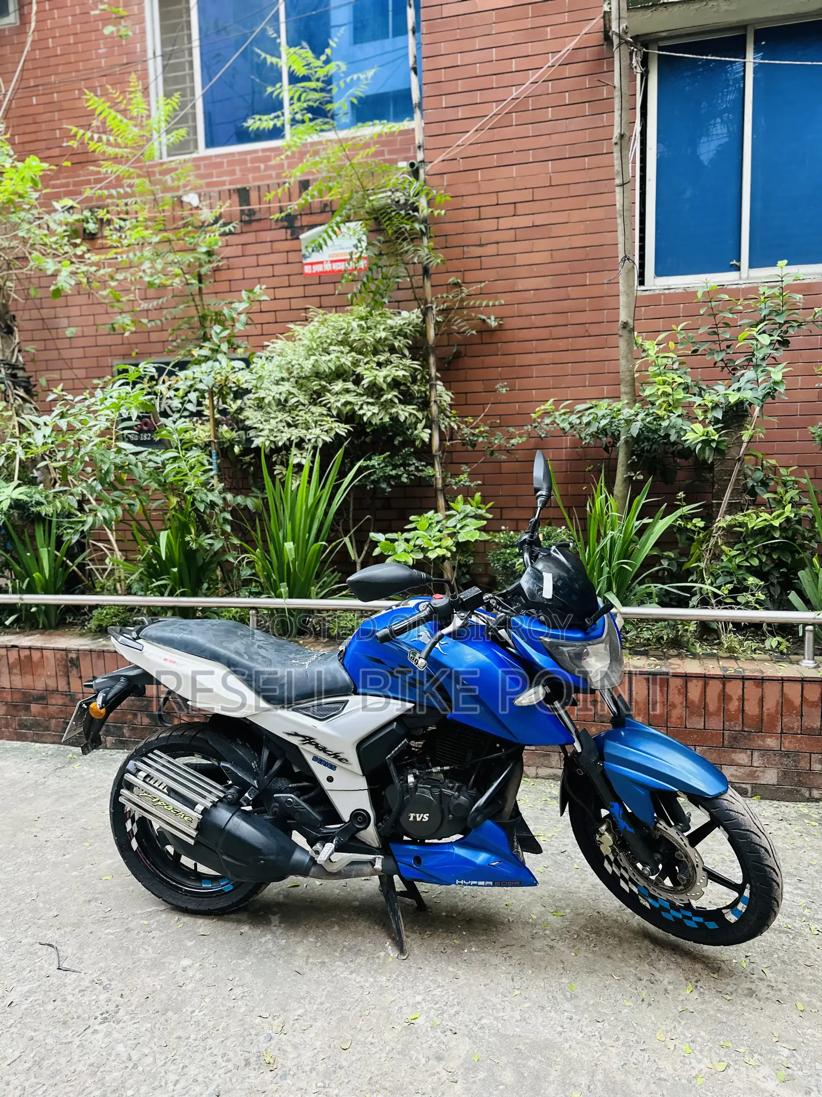 TVS Apache 160 4V 2019 Blue
