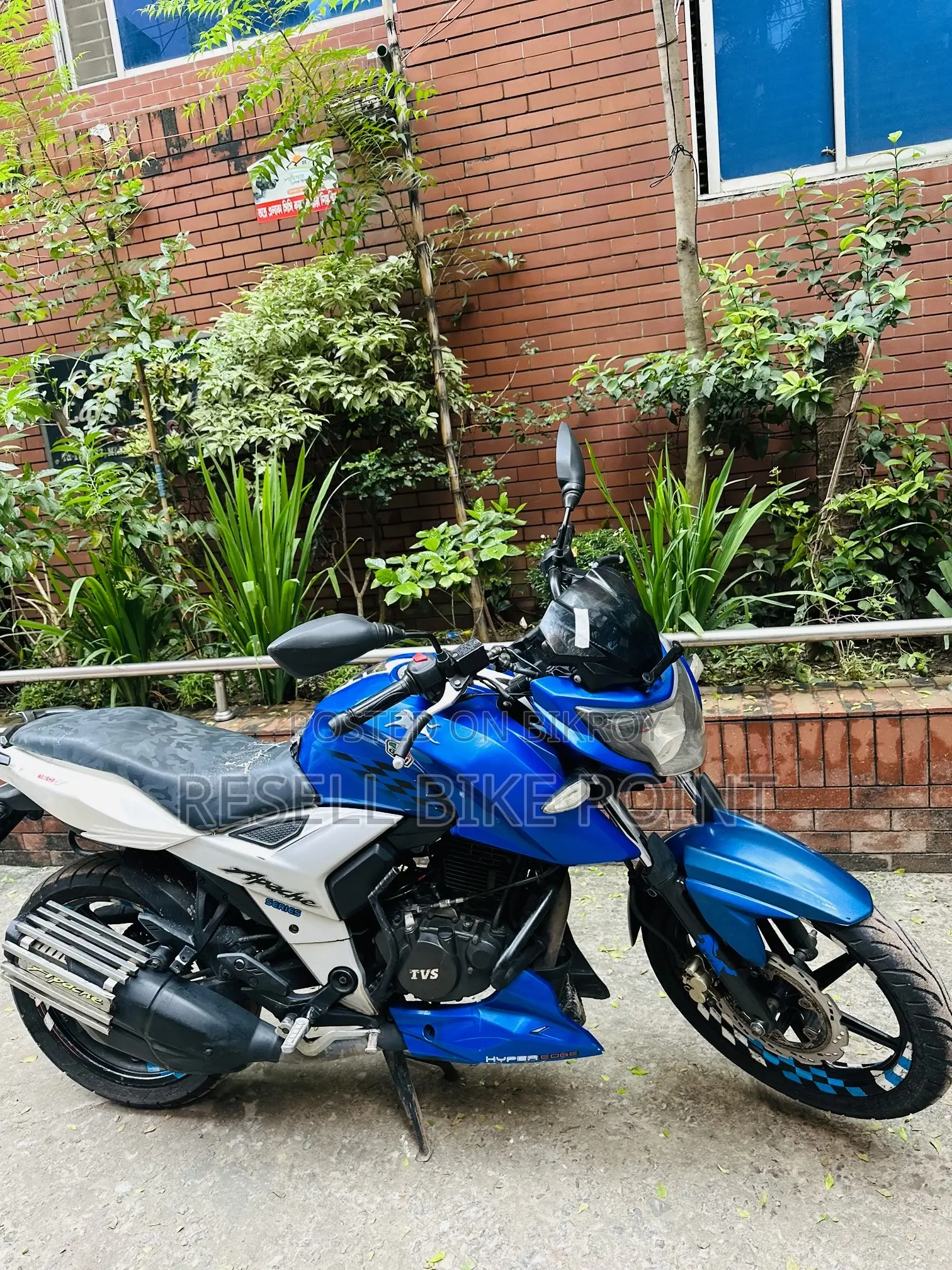 TVS Apache 160 4V 2019 Blue