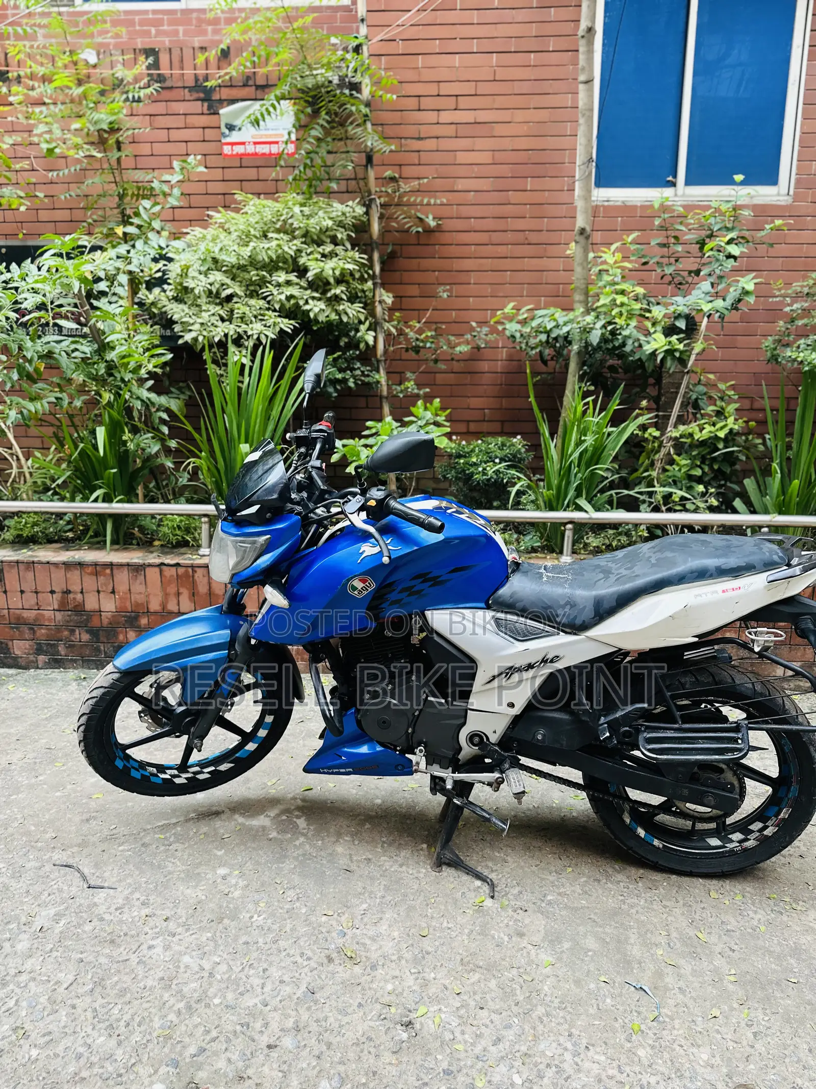 TVS Apache 160 4V 2019 Blue