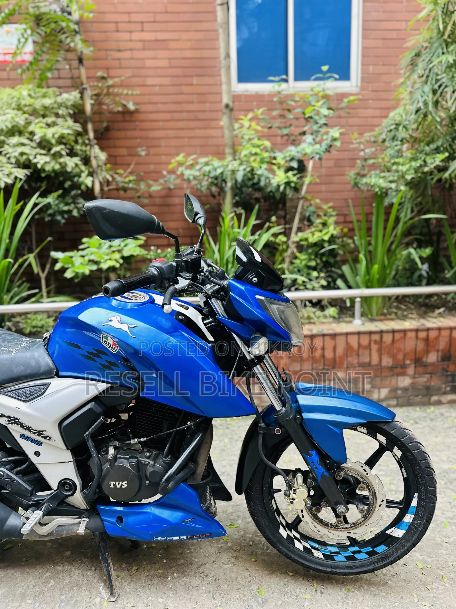 TVS Apache 160 4V 2019 Blue