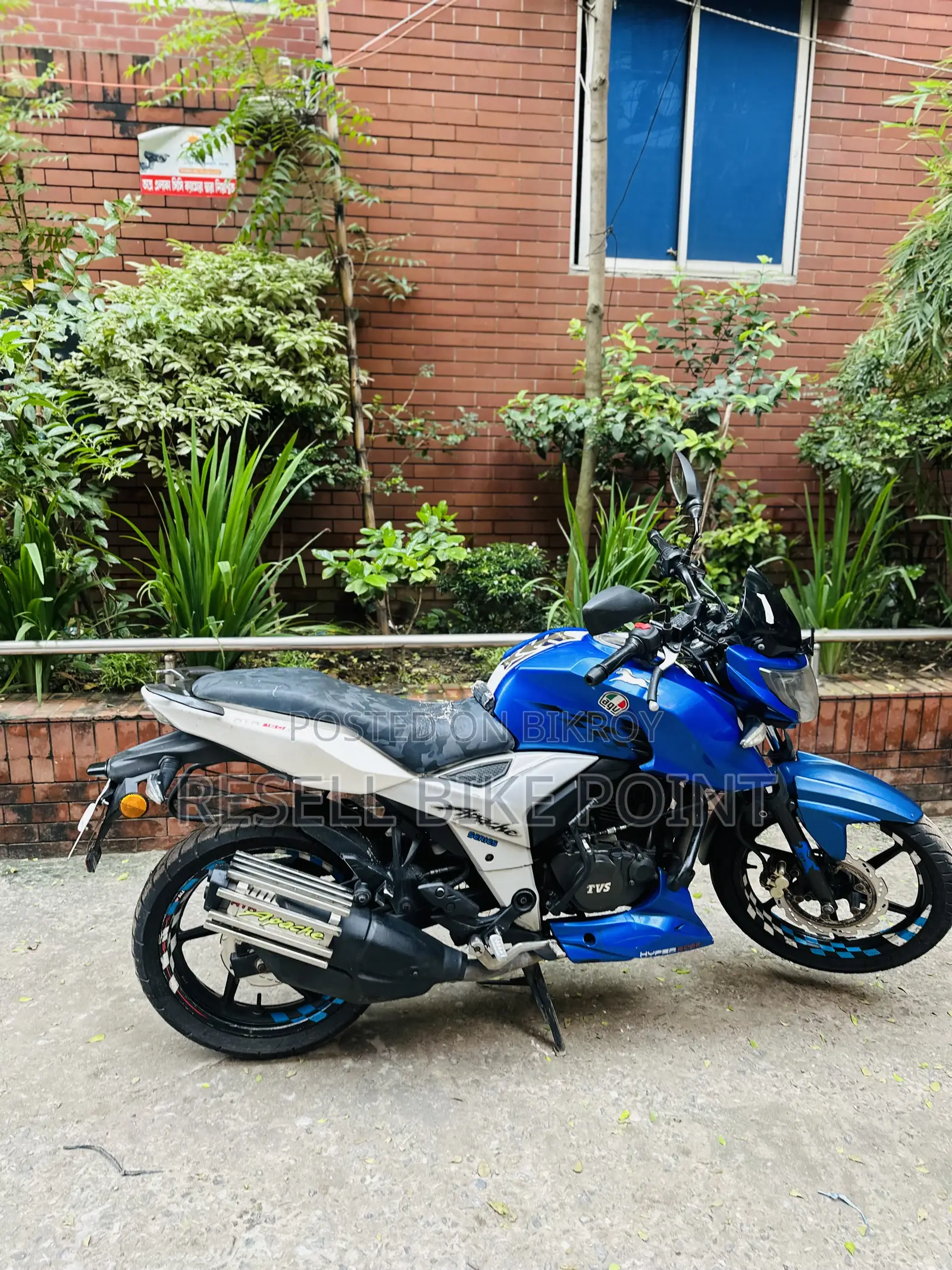 TVS Apache 160 4V 2019 Blue