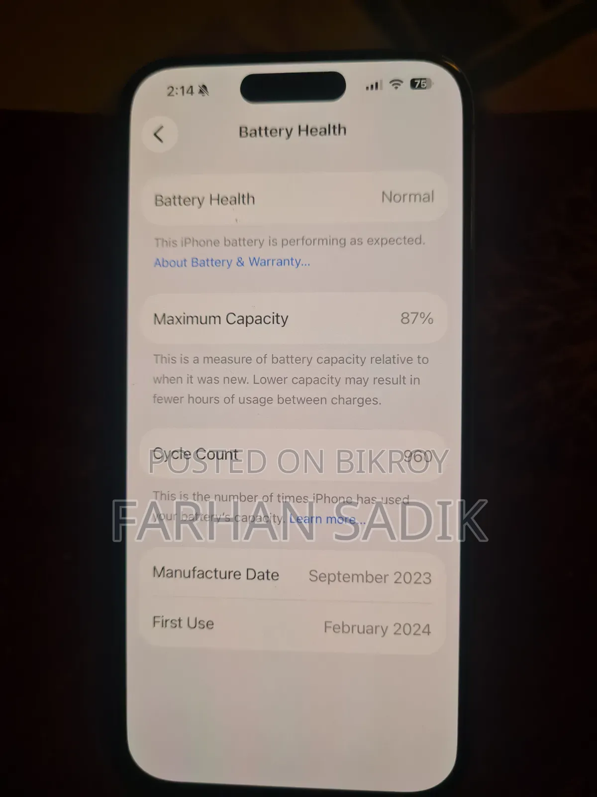 Apple iPhone 15 Pro 256 GB Gray