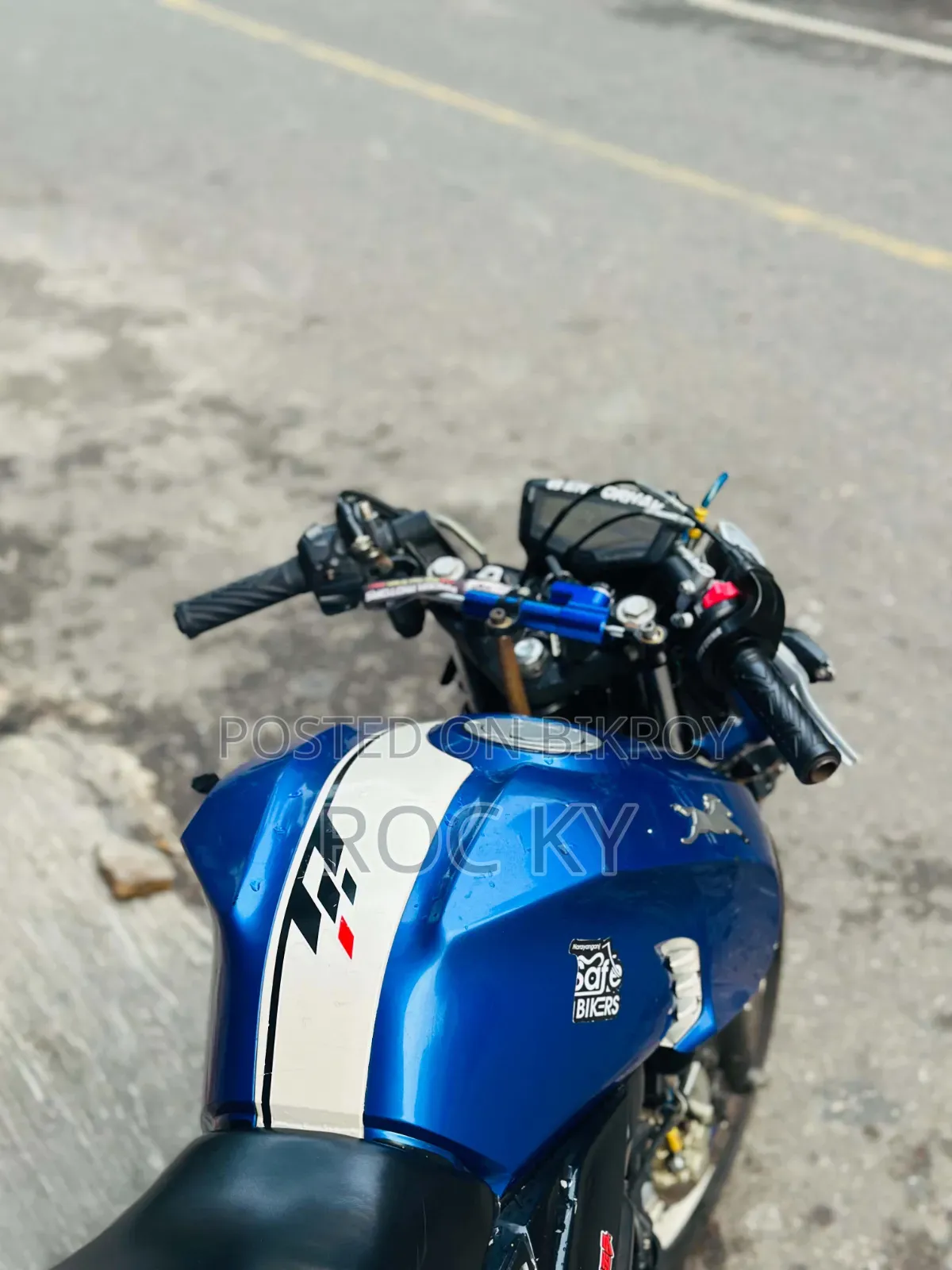 New TVS Apache 160 4V 2018 Blue