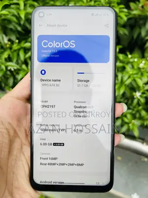 অপো এ৭৪ ৫জি ১২৮ জিবি ব্ল্যাক