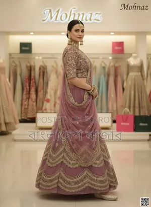 Ready-made Georgette Embroidered Party Dress
