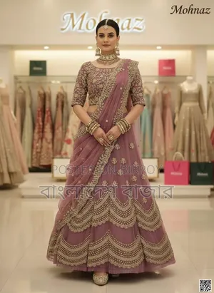 Ready-made Georgette Embroidered Party Dress