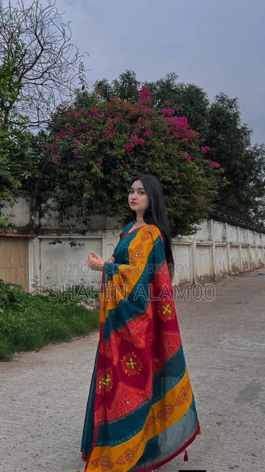 Half Silk Butik Sharee With Blouse Piece