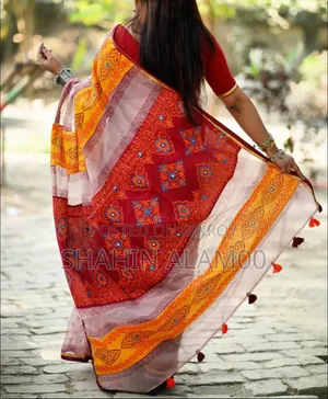 Half Silk Butik Sharee With Blouse Piece