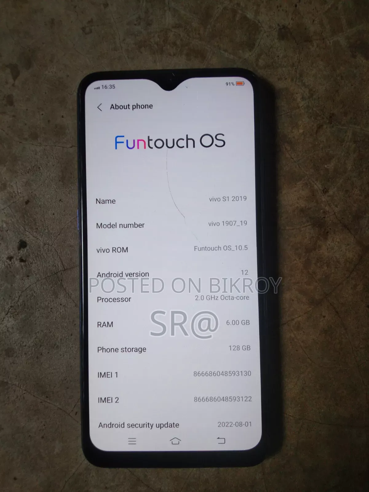 Vivo 128 GB Blue