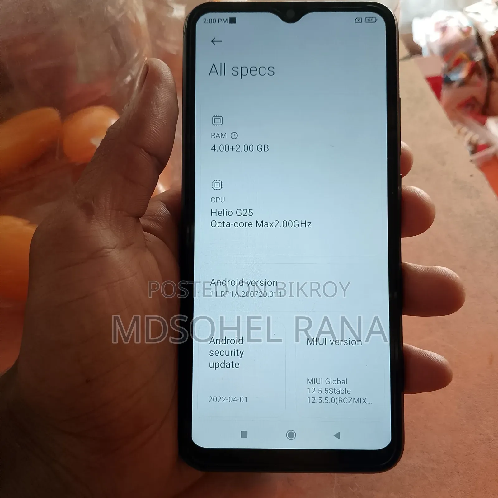 Xiaomi Redmi 10A 128 GB Black