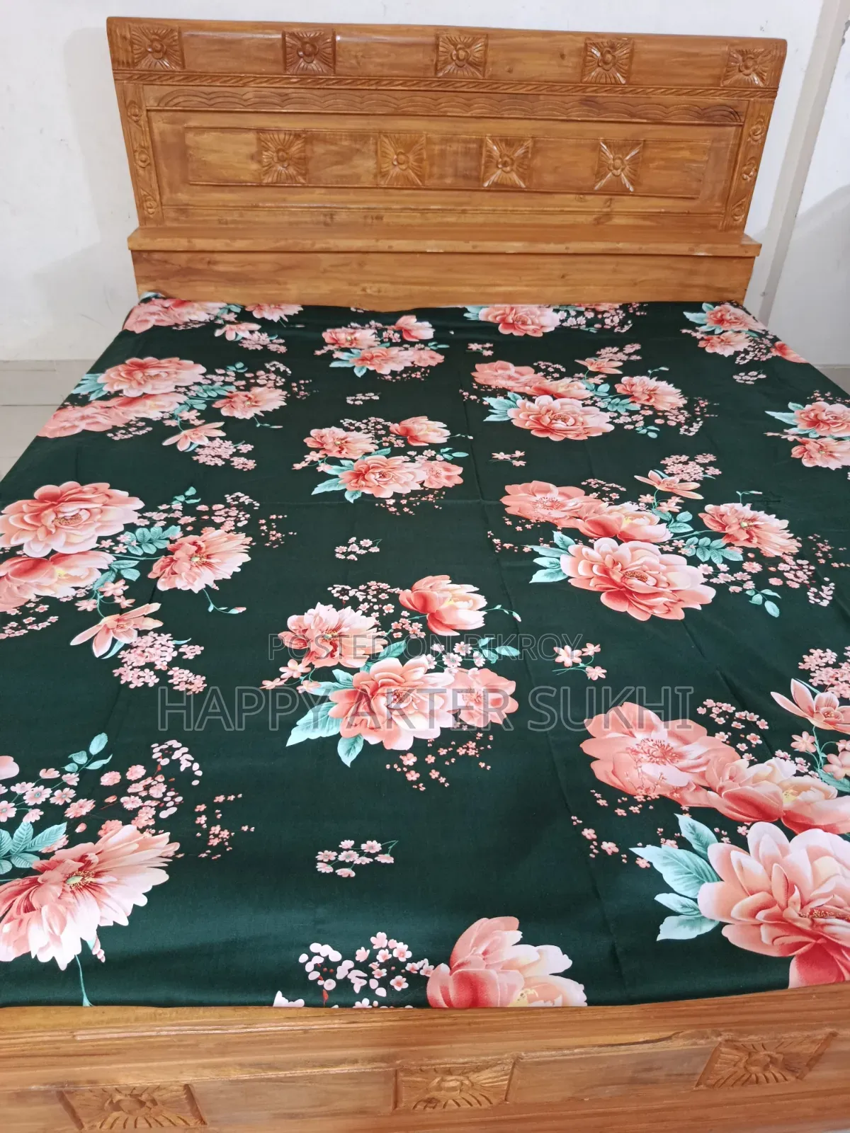 Teak Wood Bed 6/7