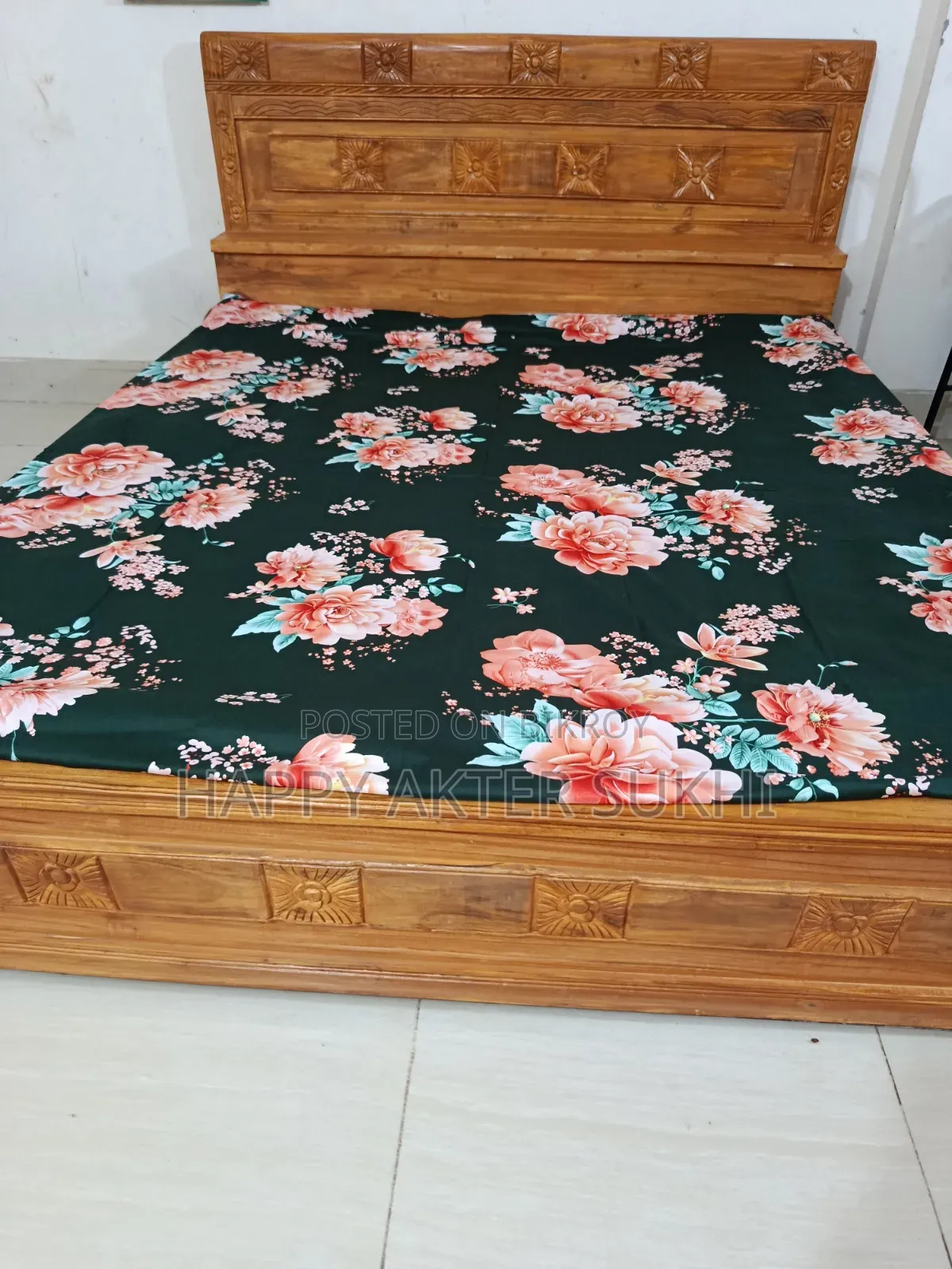 Teak Wood Bed 6/7