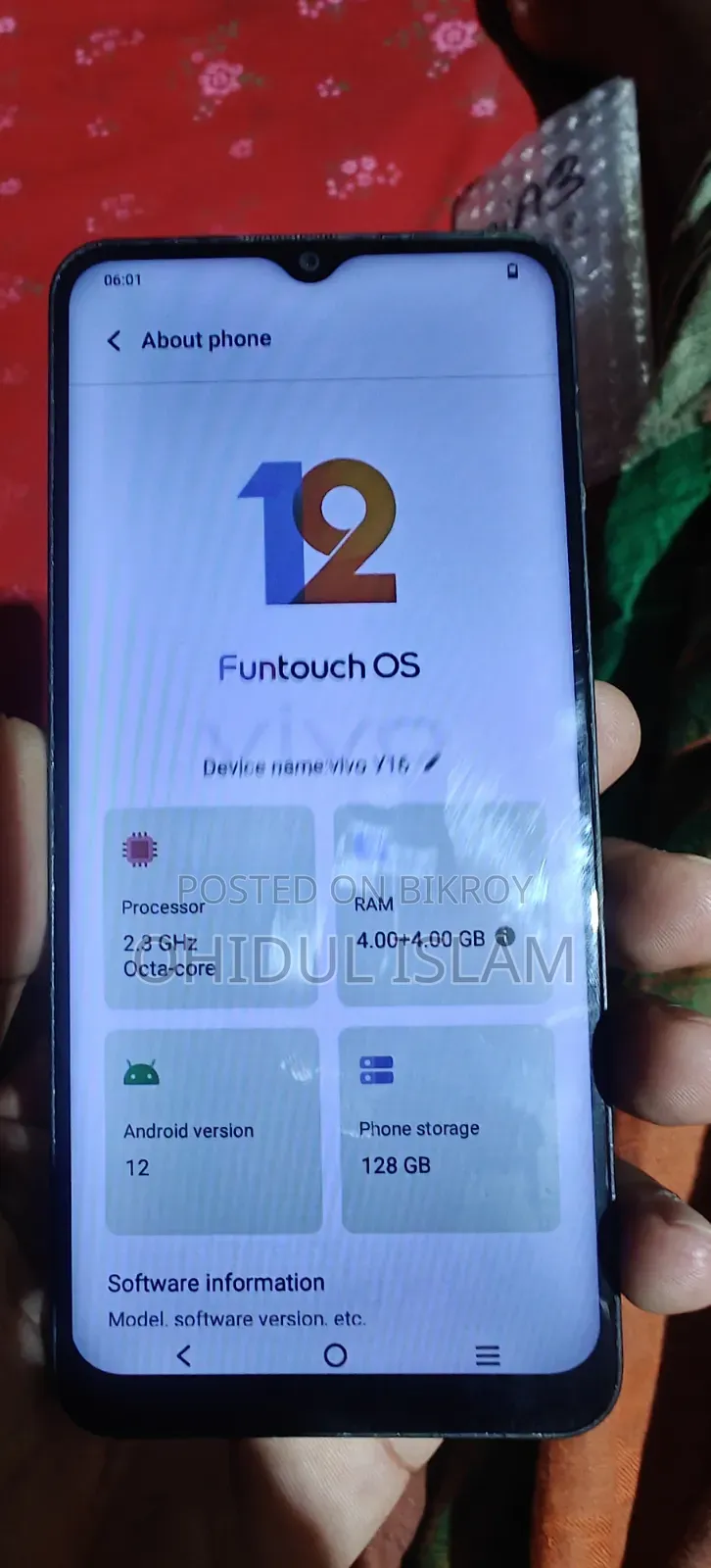 Vivo Y16 128 GB Gold