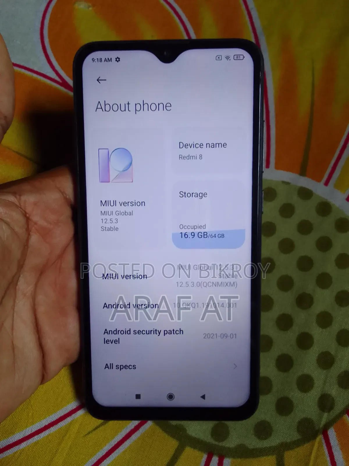 Xiaomi Redmi 8 64 GB Black