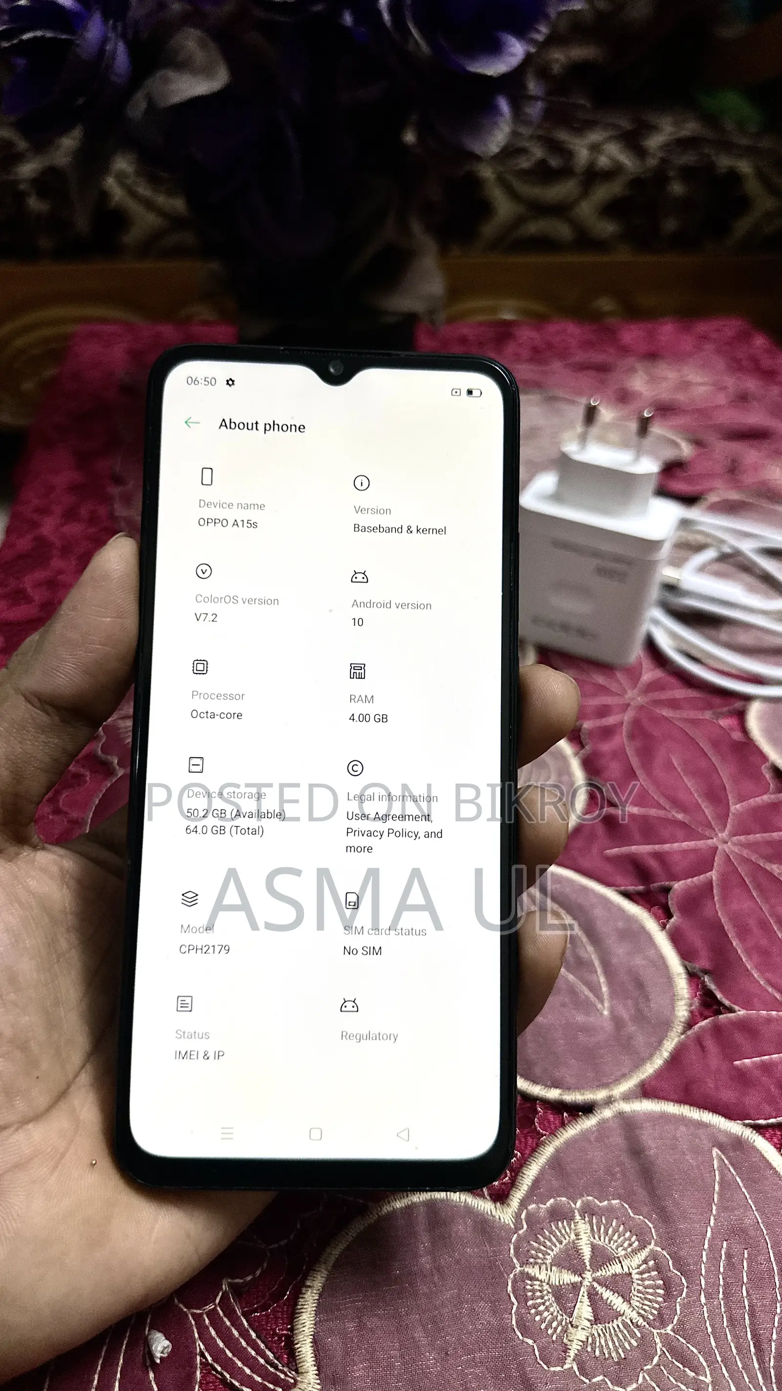 Oppo A15s 64 GB Gray