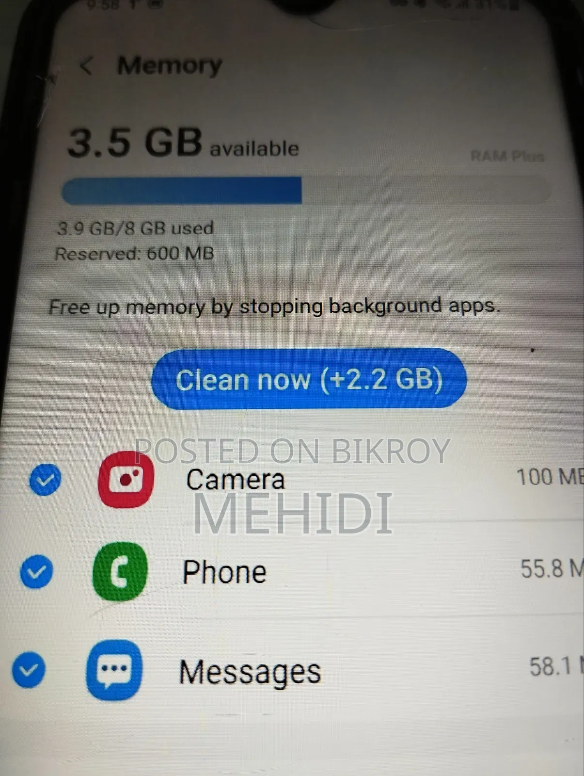 স্যামসাং গ্যালাক্সি এম৩১ ১২৮ জিবি ব্লু