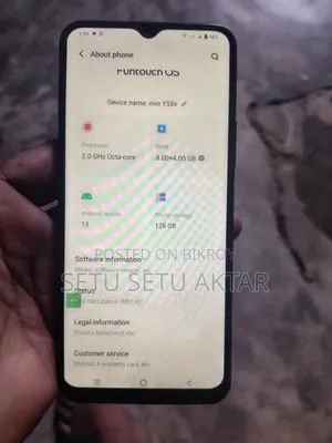 Vivo Y53s 128 GB Blue