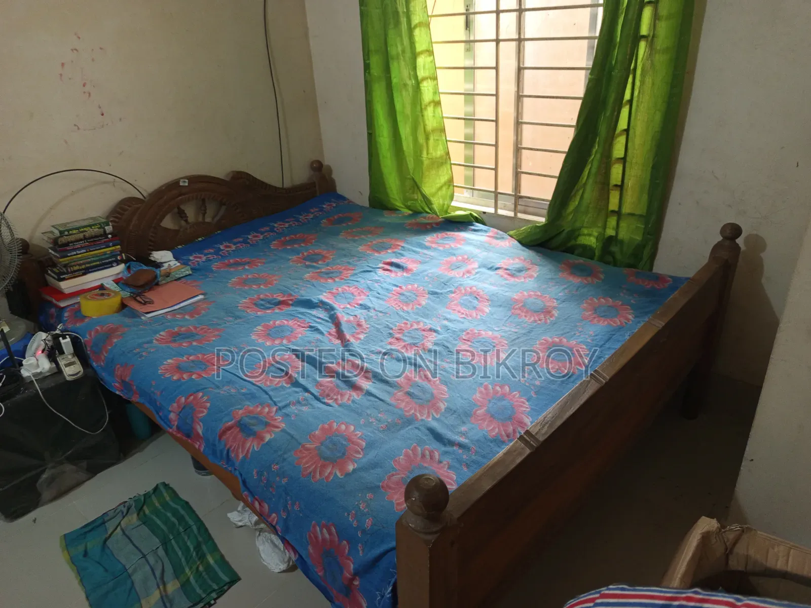 কাঠের ডাবল বেড খাট বিক্রি হবে