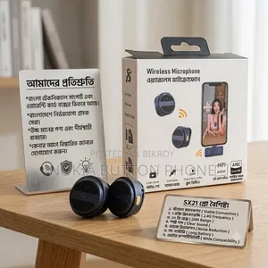 SX21-New 2-in-1 Wireless Lavalier Microphone - Mobile Recording