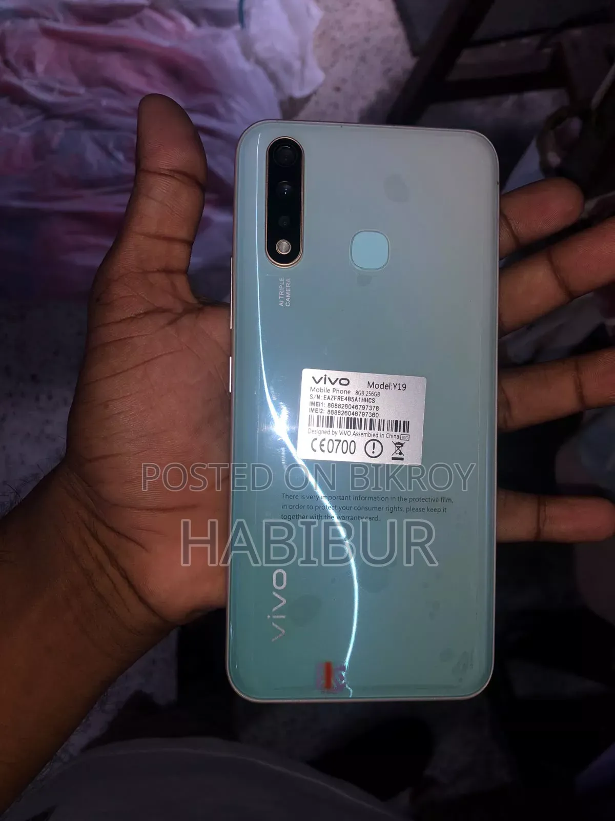 Vivo Y19 128 GB White