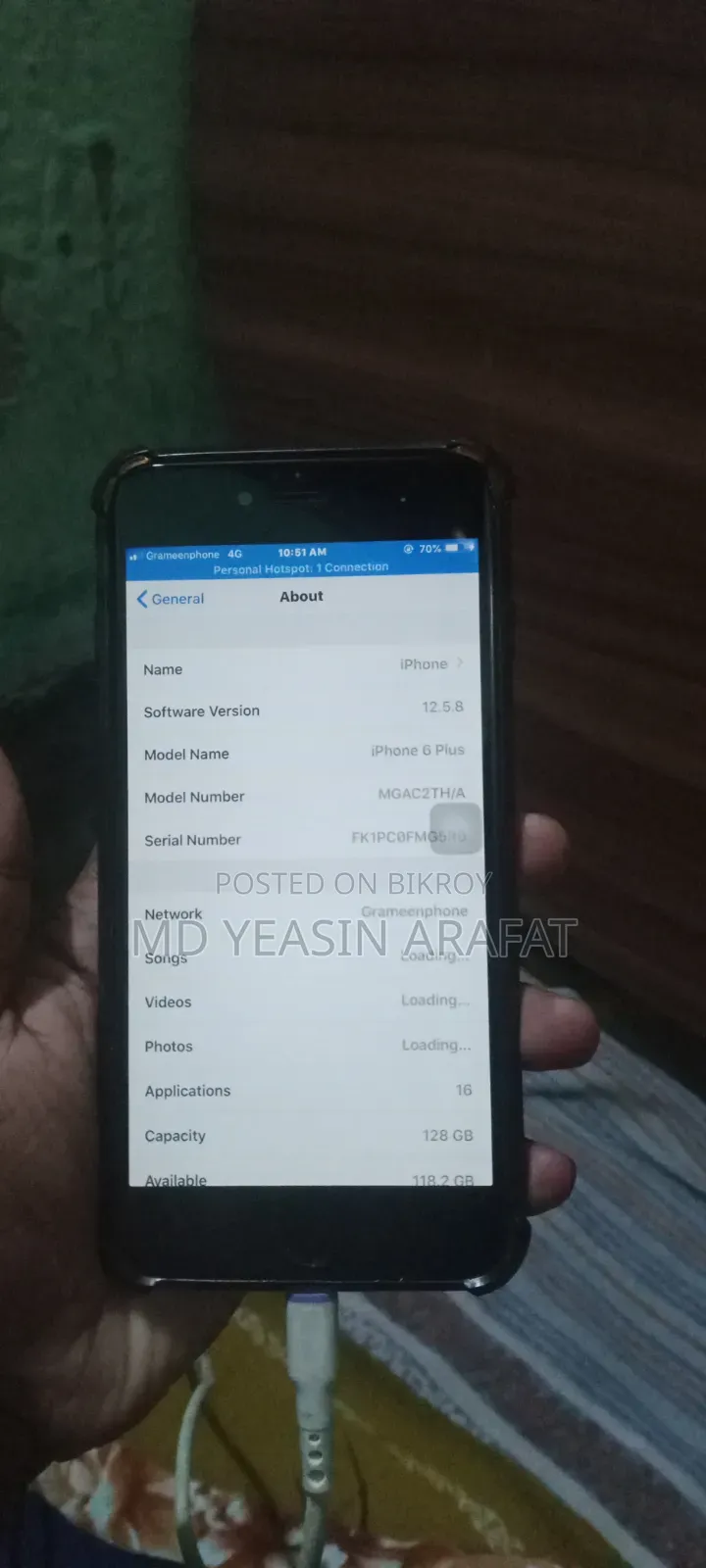 New Apple iPhone 6 Plus 128 GB Gray