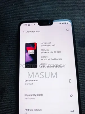 OnePlus 6 64 GB Black