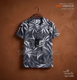 প্রিমিয়াম শর্ট হাতা কিউবান কলার শার্ট