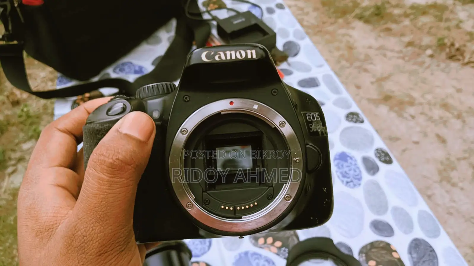Canon 550D ফুল সেট! (সাথে লেন্স, ২টি ব্যাটারি, ব্যাগ ও প্রোটেক্টর)
