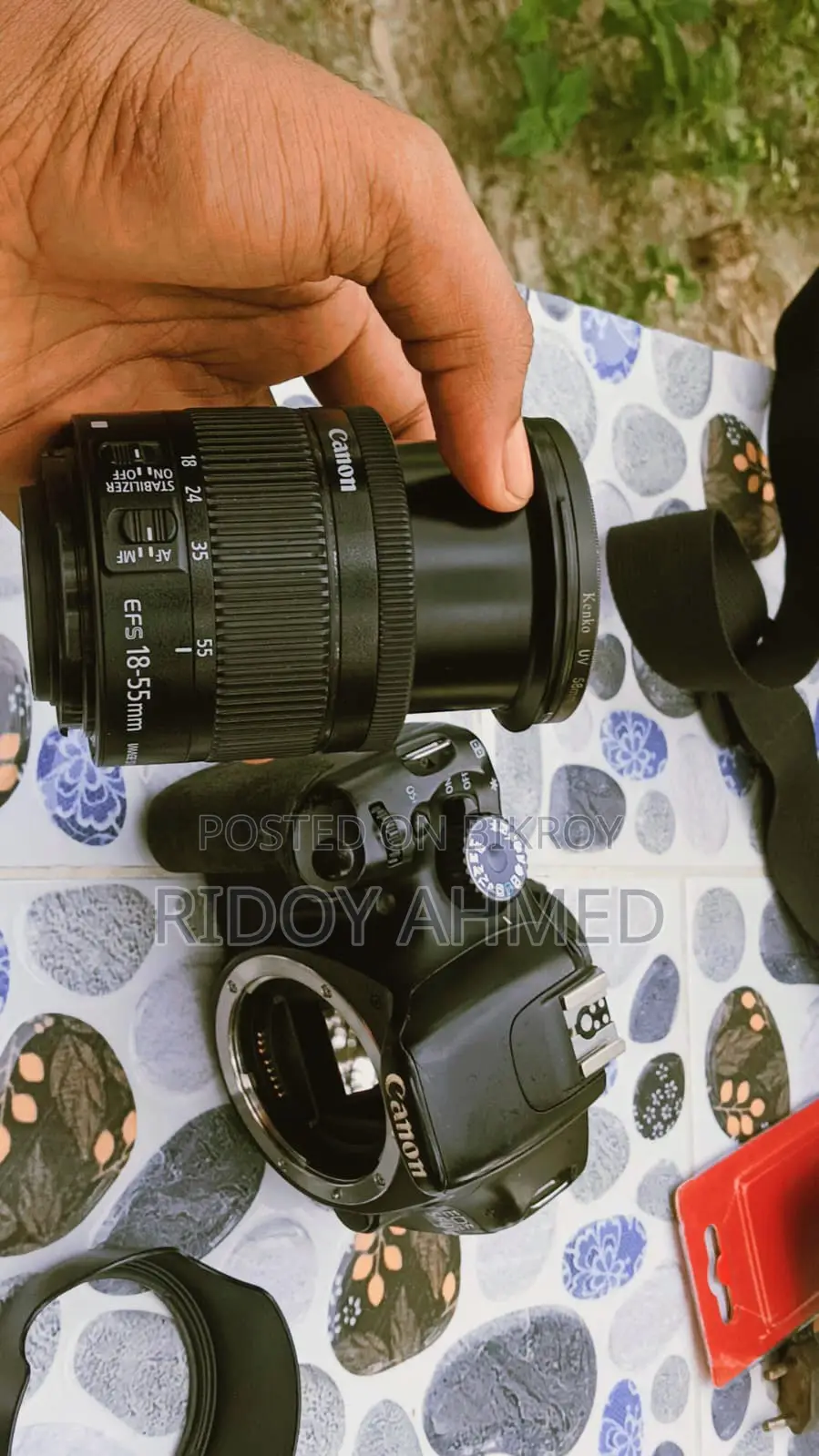 Canon 550D ফুল সেট! (সাথে লেন্স, ২টি ব্যাটারি, ব্যাগ ও প্রোটেক্টর)