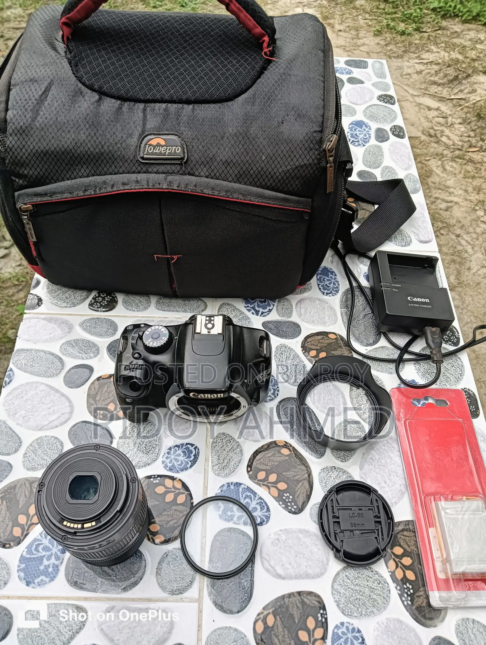 Canon 550D ফুল সেট! (সাথে লেন্স, ২টি ব্যাটারি, ব্যাগ ও প্রোটেক্টর)