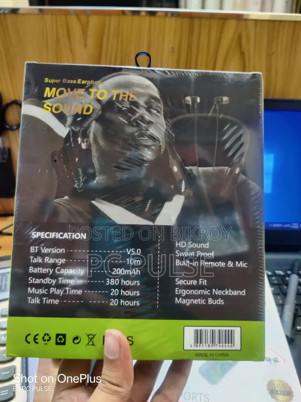 Oraimo Wireless Neckband Headset (QT-268) / Outdoor Sports Neckband