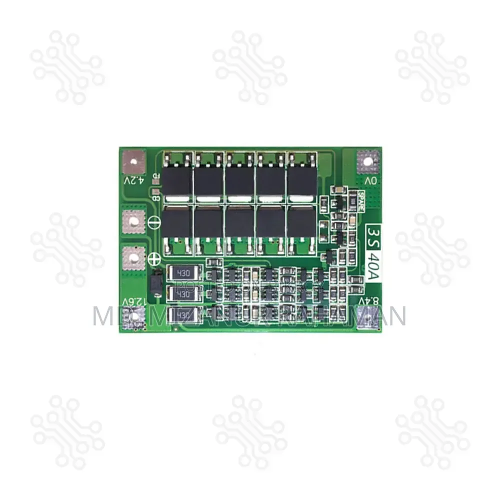 3S 18650 Lithium Battery Charger BMS Protection Charging Board 40A