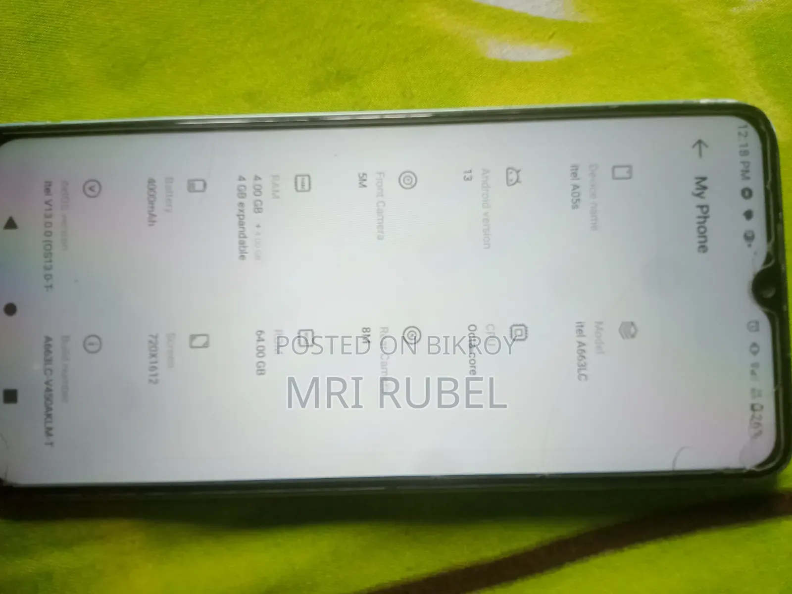Itel A05s 32 GB Blue