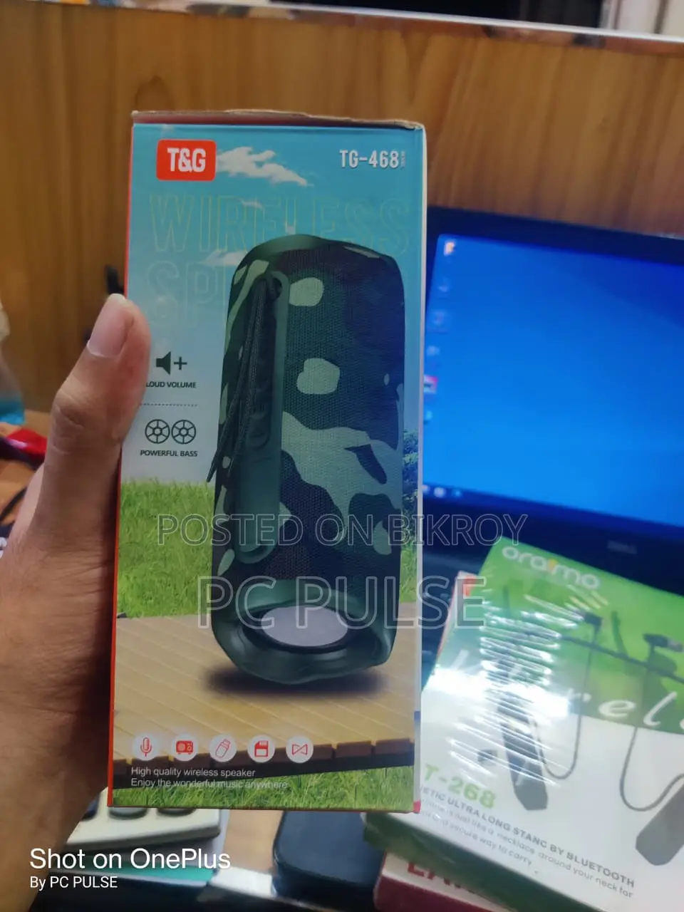 T&G TG-468 Wireless Bluetooth Speaker - Heavy Bass & TWS Function