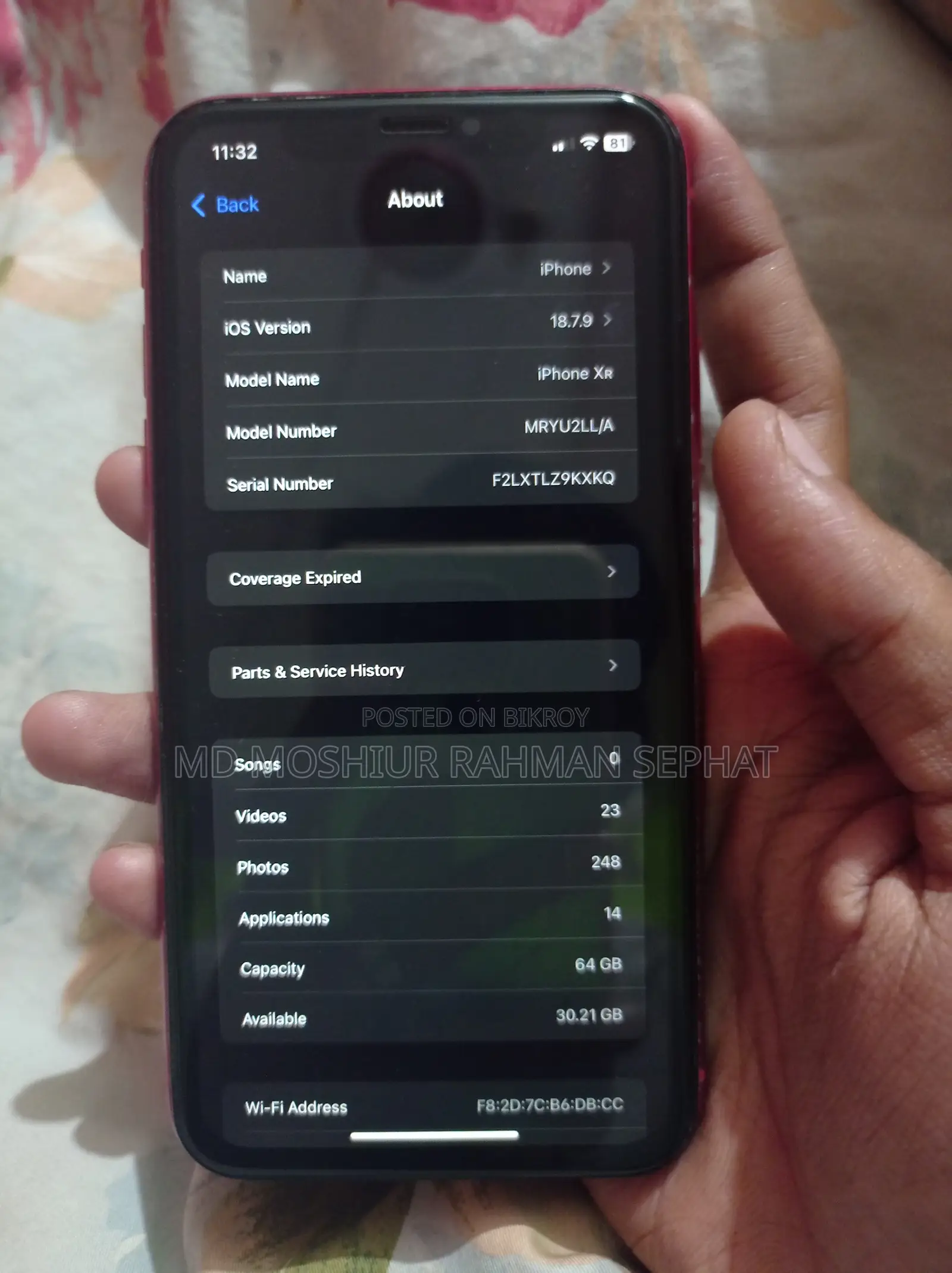 Apple iPhone XR 64 GB Red