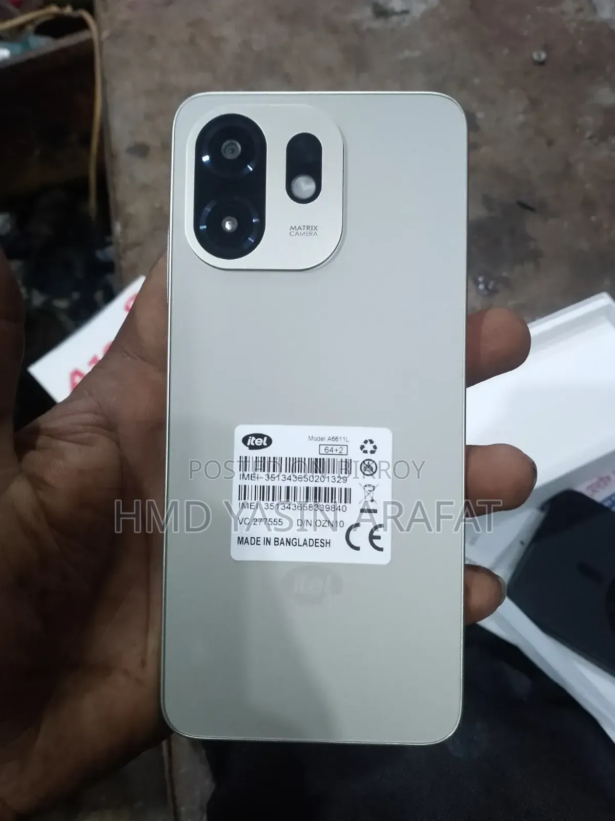 New Itel A100C 64 GB Silver
