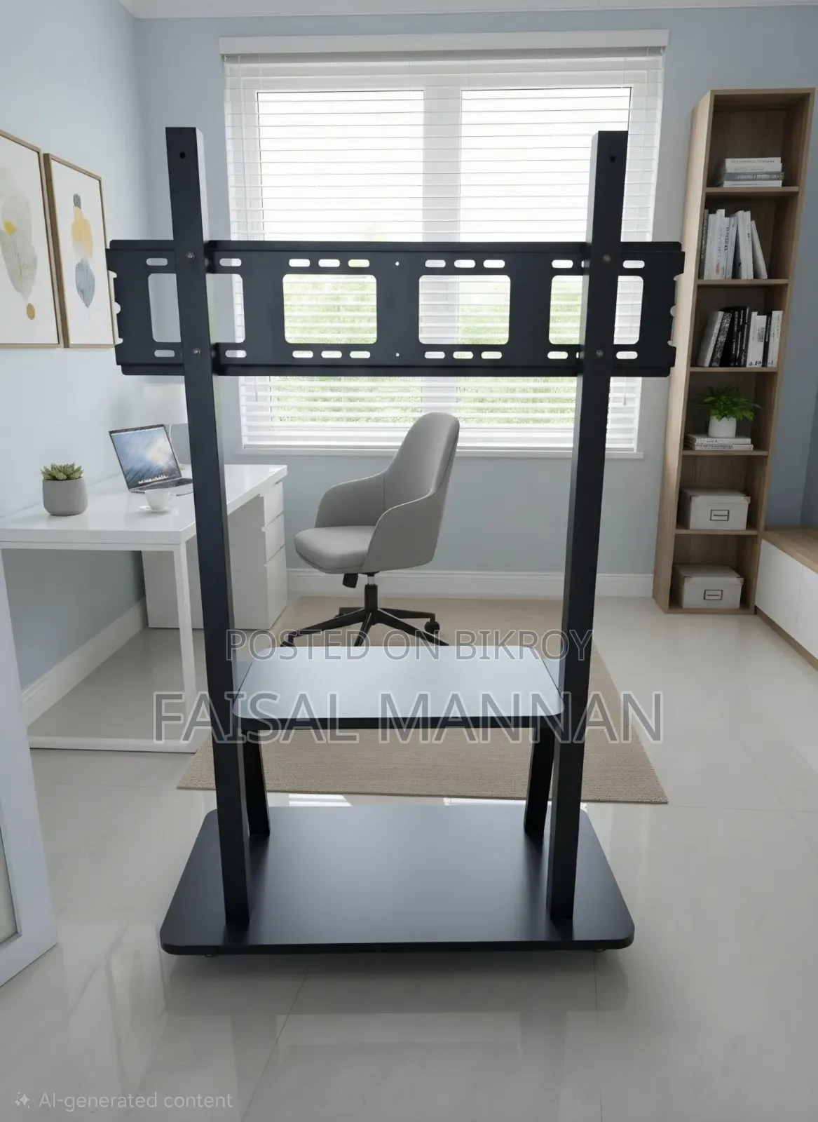 Movable Metal TV Trolley