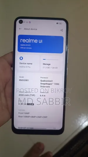 Realme 8 Pro 128 GB White