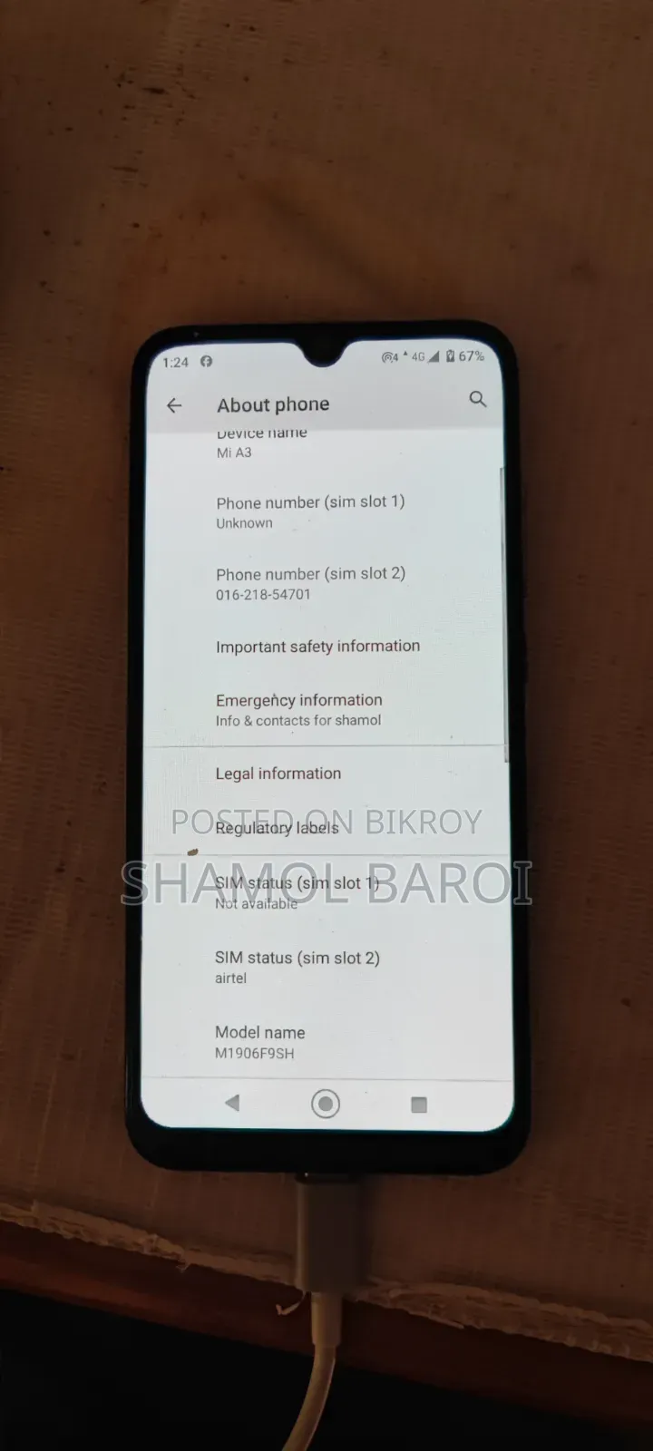 Xiaomi Mi A3 64 GB Black