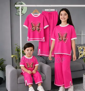 Girls Half Sleeve T-Shirt & Pant Set