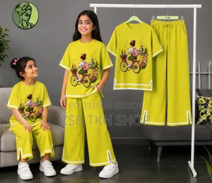 Girls Half Sleeve T-Shirt & Pant Set