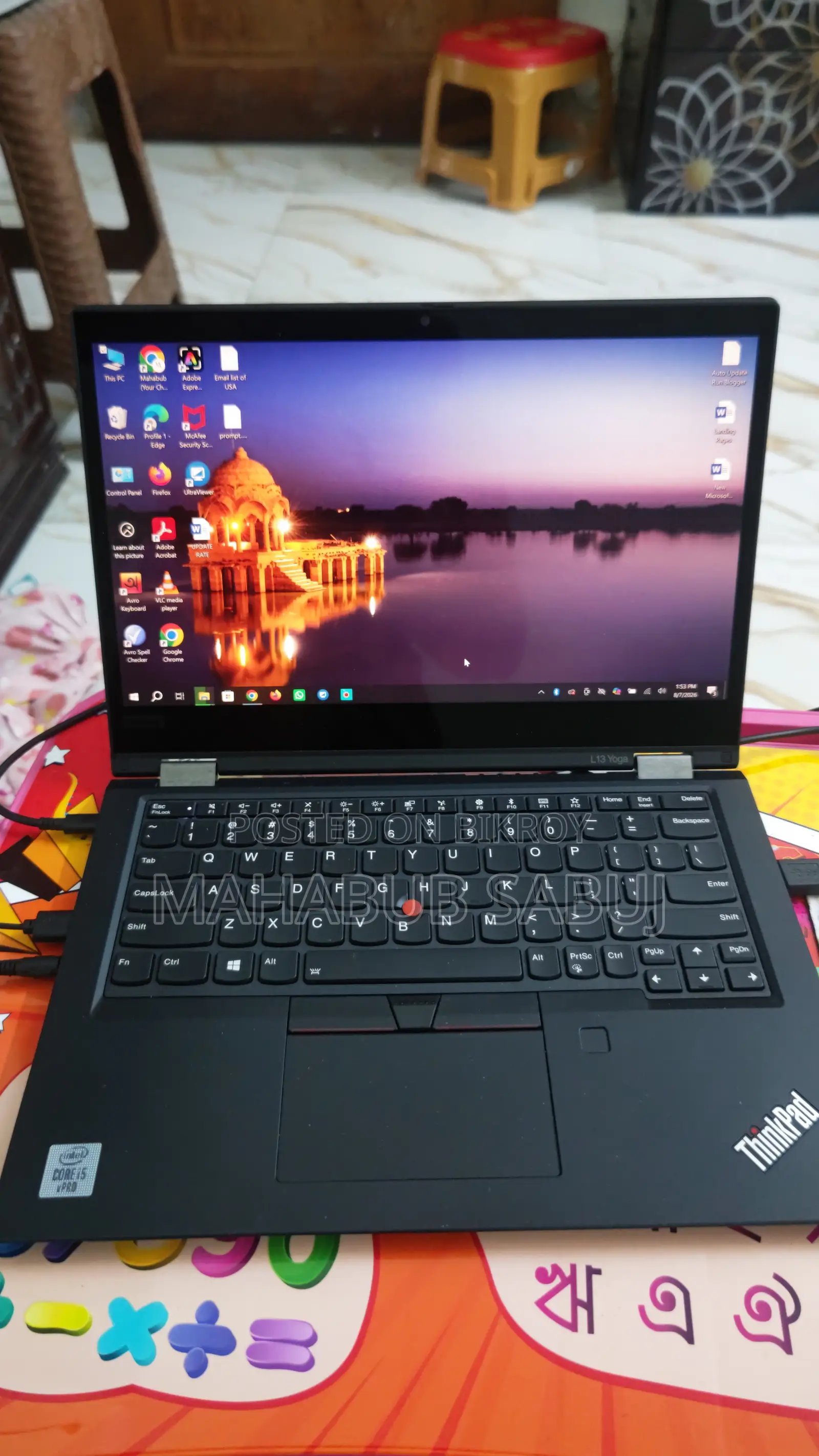 Laptop Lenovo ThinkPad L13 Yoga 16GB Intel Core i5 SSD 256GB